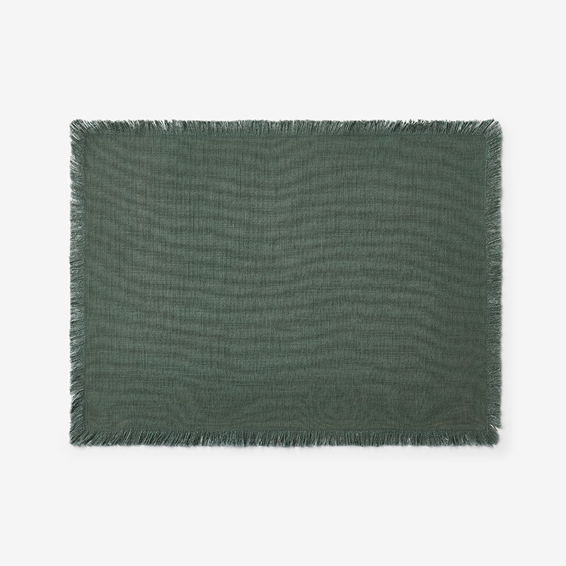 Solid Fringe Placemats, Set of 4
