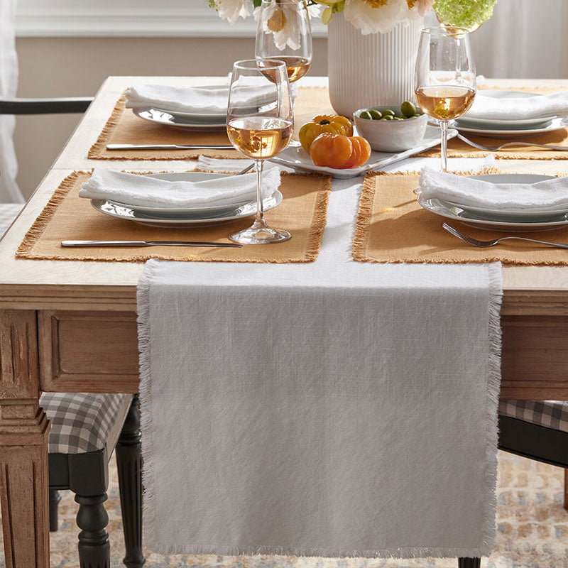 Solid Fringe Table Runner