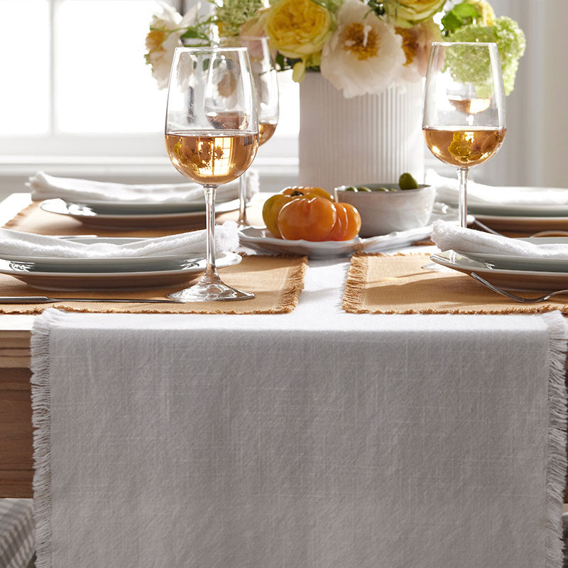 Solid Fringe Table Runner