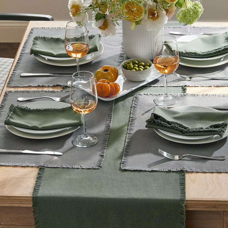 Solid Fringe Table Runner