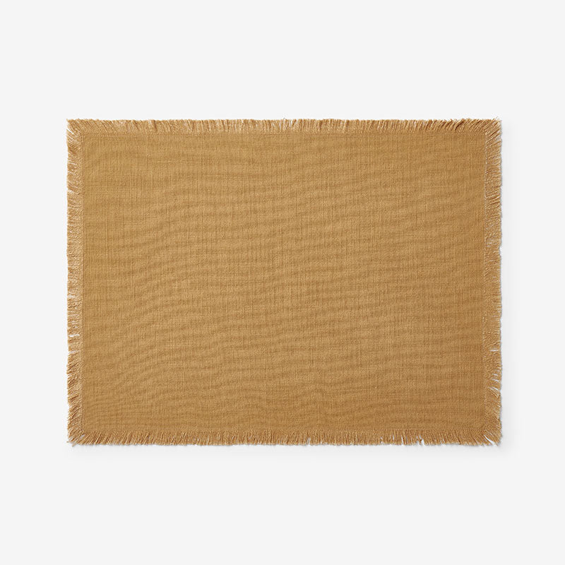Solid Fringe Placemats, Set of 4