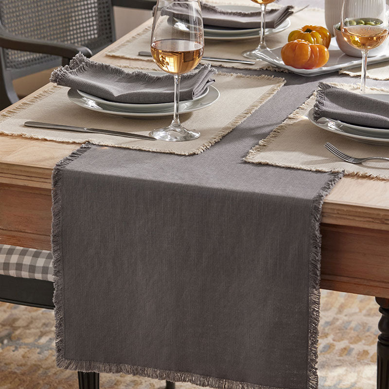 Solid Fringe Table Runner