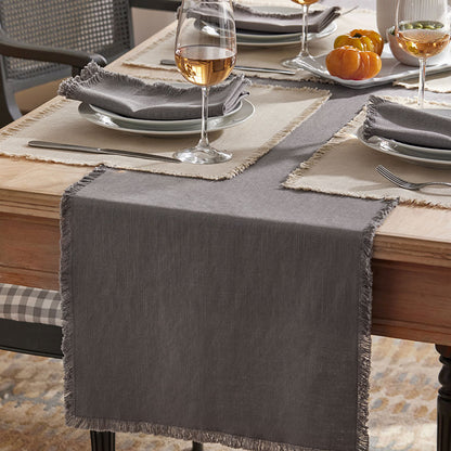 Solid Fringe Table Runner