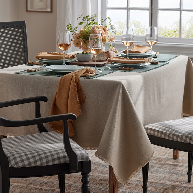 Solid Fringe Placemats, Set of 4