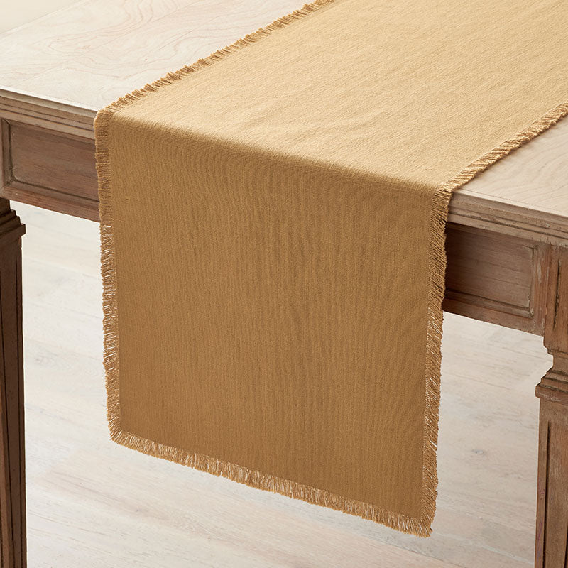 Solid Fringe Table Runner