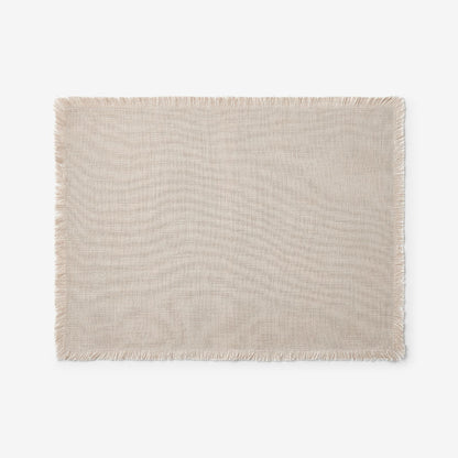 Solid Fringe Placemats, Set of 4