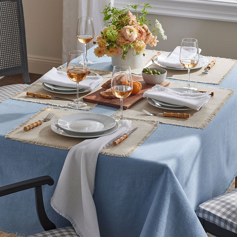 Solid Fringe Placemats, Set of 4