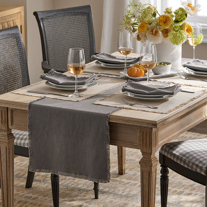Solid Fringe Napkins, Set of 4