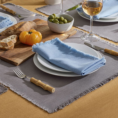 Solid Fringe Napkins, Set of 4