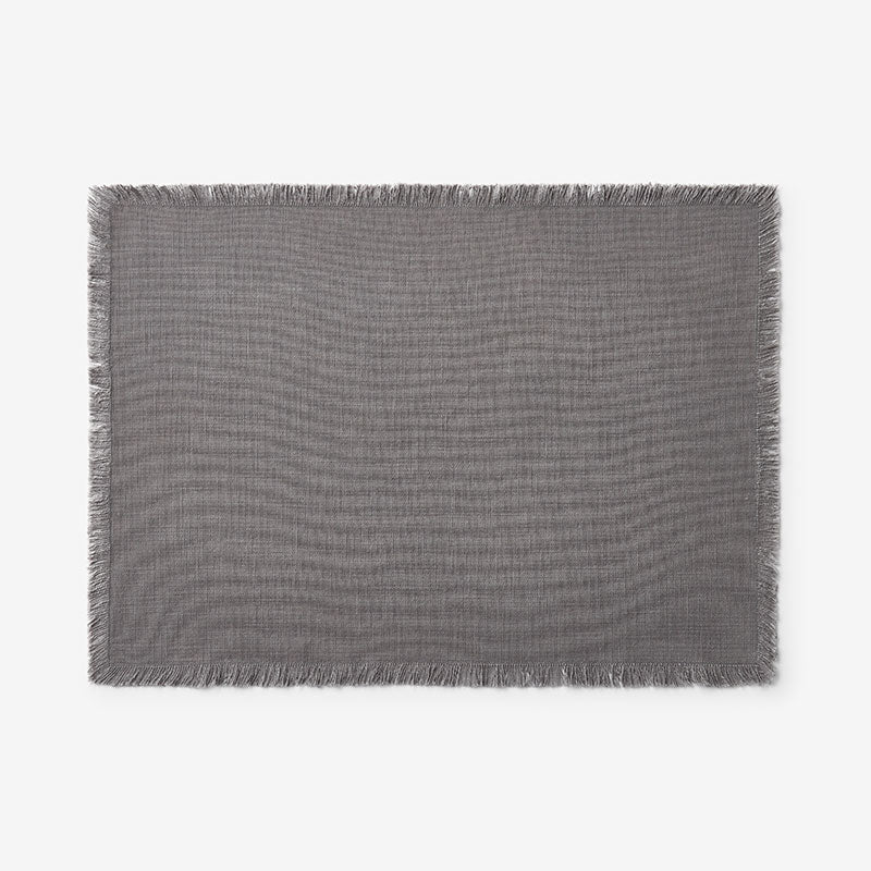 Solid Fringe Placemats, Set of 4