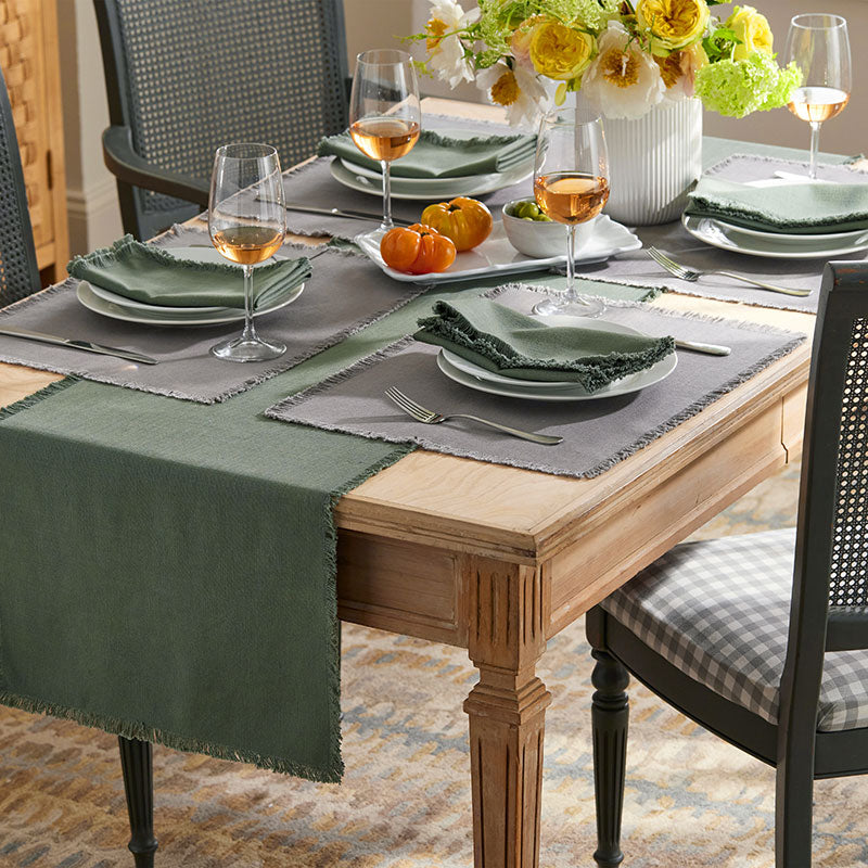 Solid Fringe Napkins, Set of 4