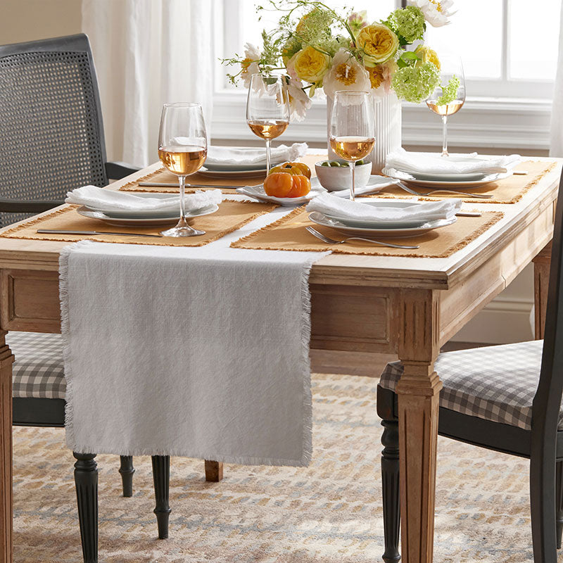 Solid Fringe Napkins, Set of 4