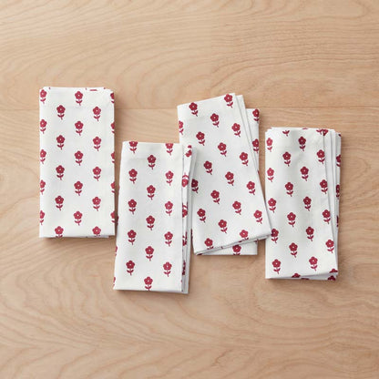 Flower Napkins, Set of 4