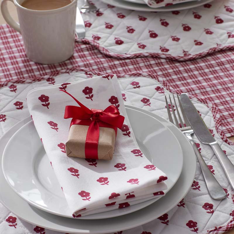 Flower Napkins, Set of 4