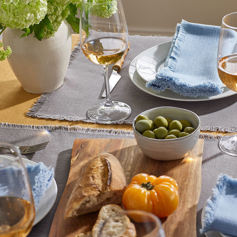 Solid Fringe Napkins, Set of 4