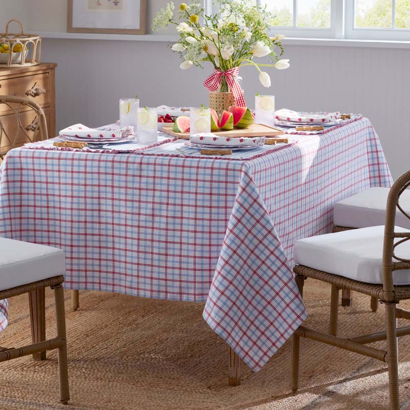 Classic Plaids Yarn-Dyed Tablecloth