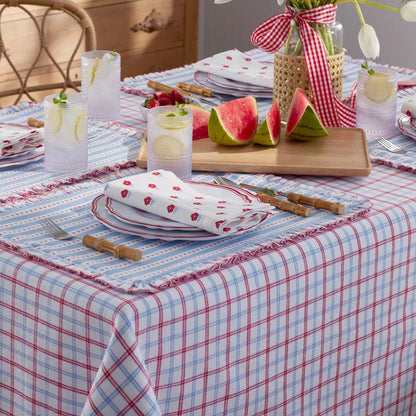Classic Plaids Yarn-Dyed Tablecloth
