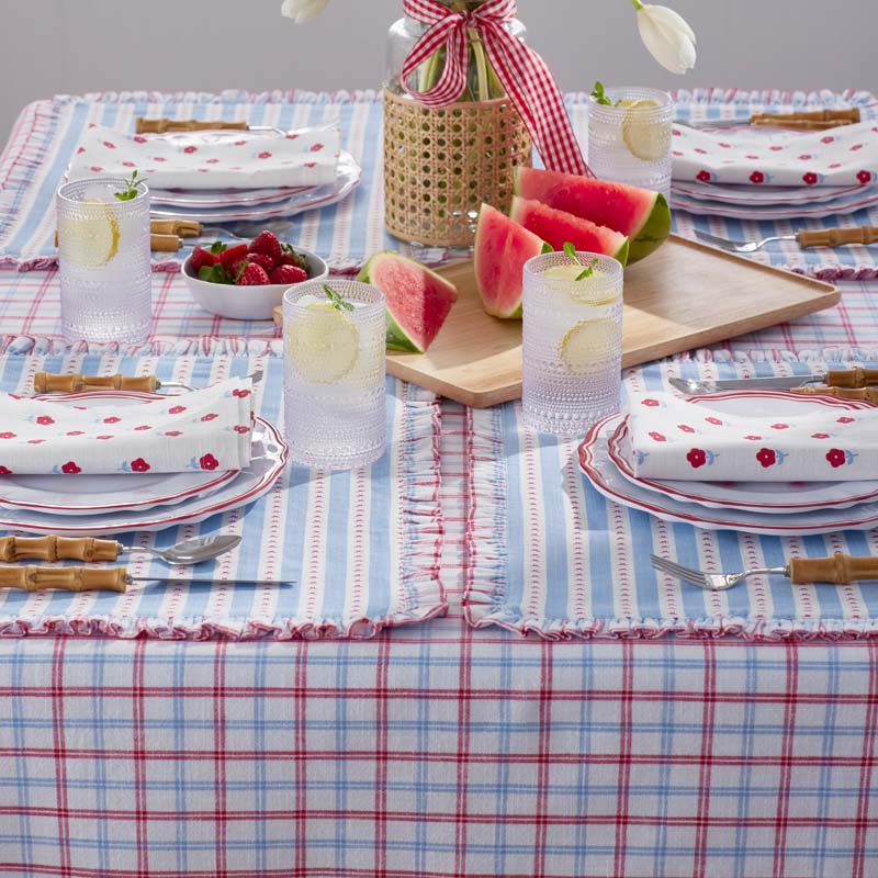Classic Plaids Yarn-Dyed Tablecloth