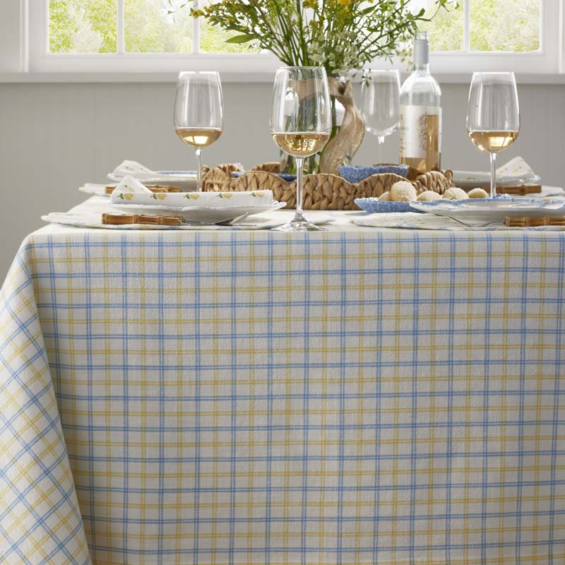 Classic Plaids Yarn-Dyed Tablecloth