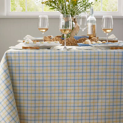 Classic Plaids Yarn-Dyed Tablecloth