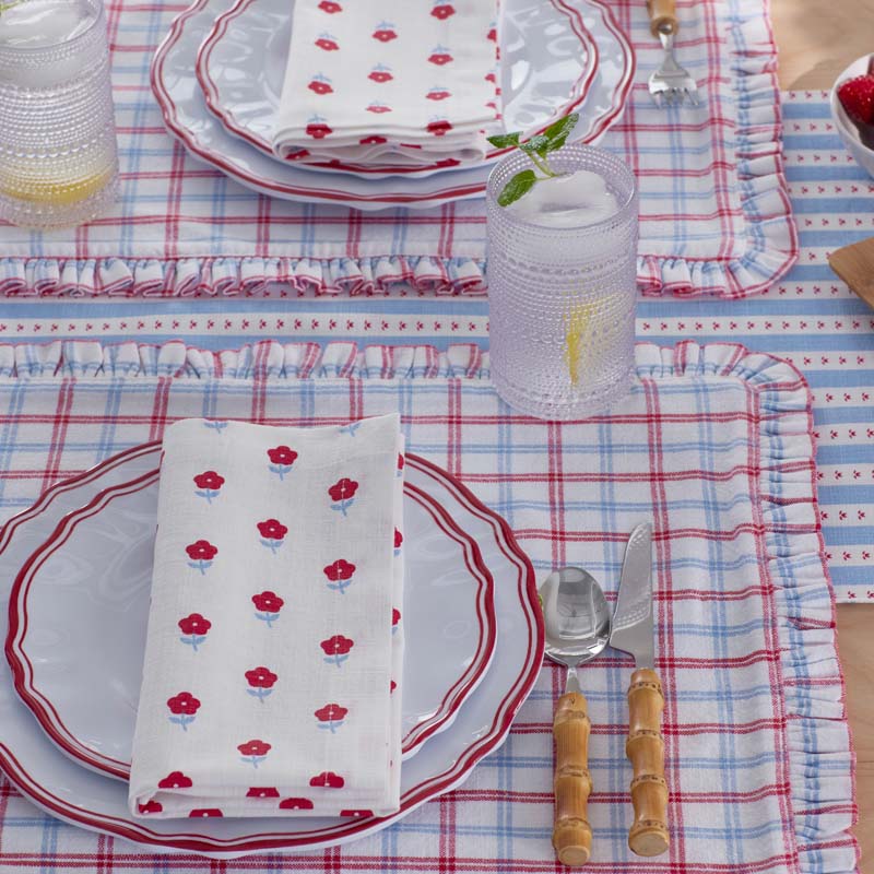 Flower Napkins, Set of 4