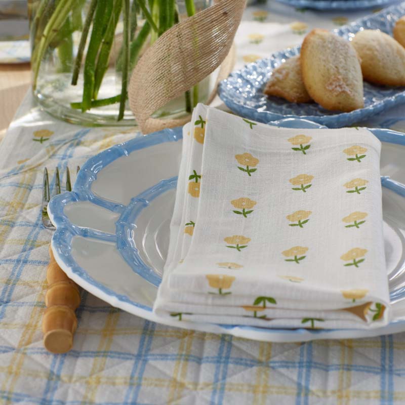 Flower Napkins, Set of 4