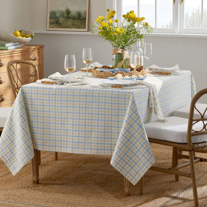 Classic Plaids Yarn-Dyed Tablecloth