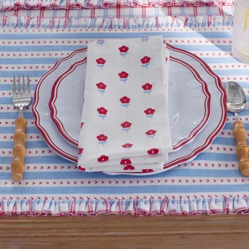 Flower Napkins, Set of 4