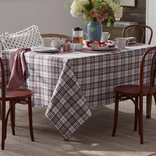Classic Plaids Yarn-Dyed Tablecloth