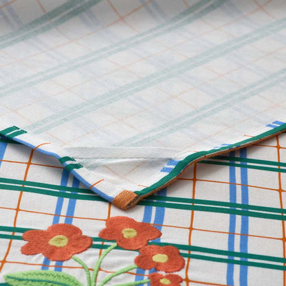 Floral Plaid Kitchen Towel Sets