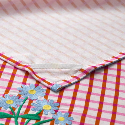 Floral Plaid Kitchen Towel Sets