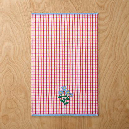 Floral Plaid Kitchen Towel Sets