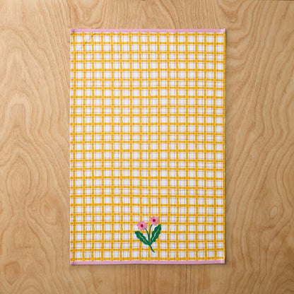 Floral Plaid Kitchen Towel Sets