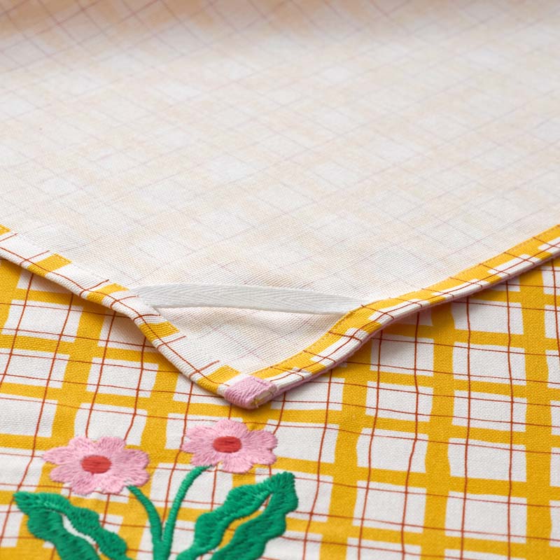 Floral Plaid Kitchen Towel Sets