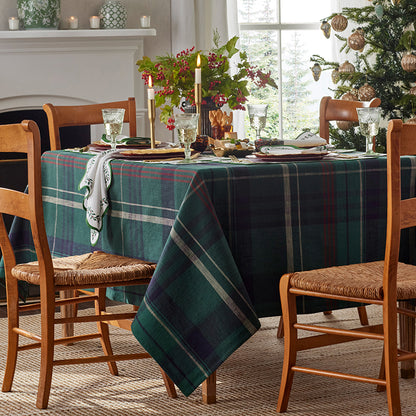 Henrietta Large Plaid Tablecloth