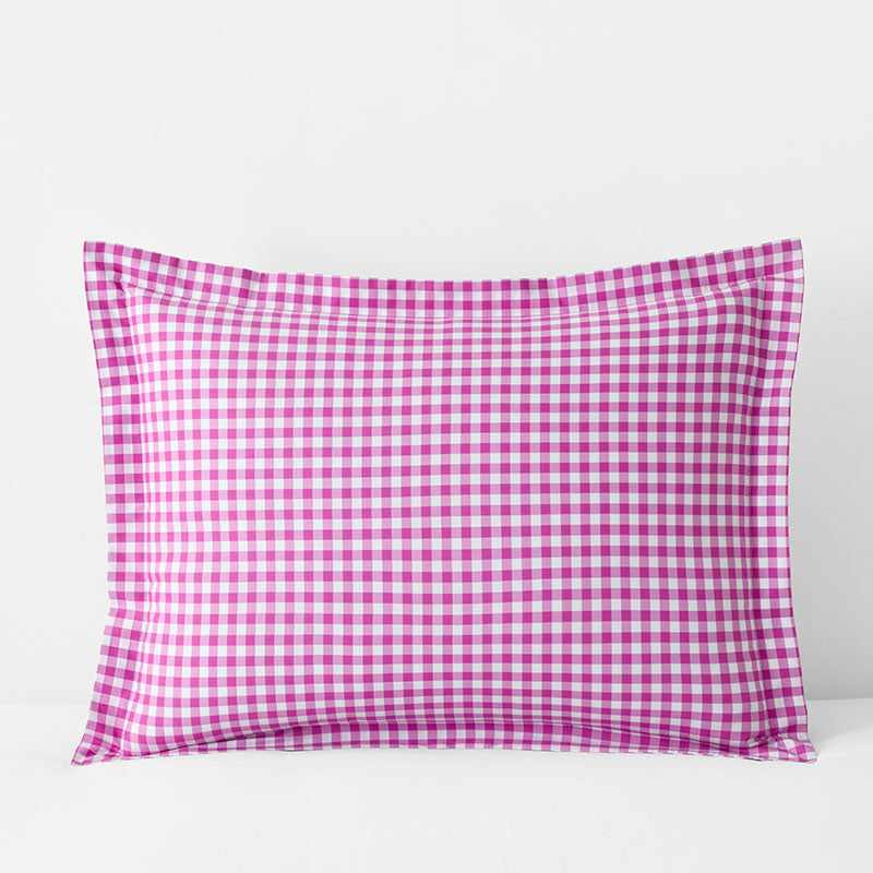 Gingham Classic Cool Organic Cotton Percale Sham