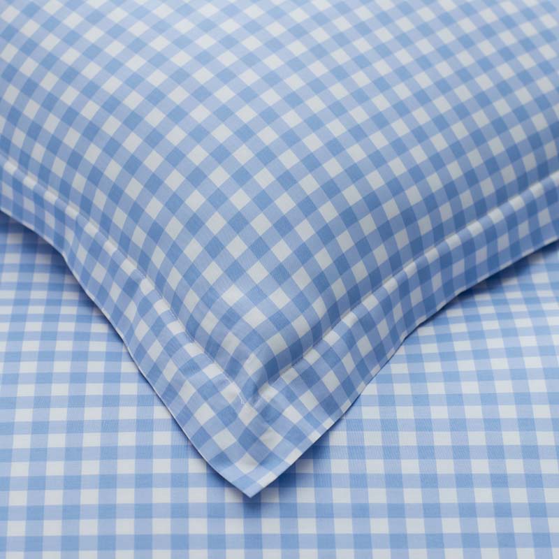 Gingham Classic Cool Organic Cotton Percale Comforter Set