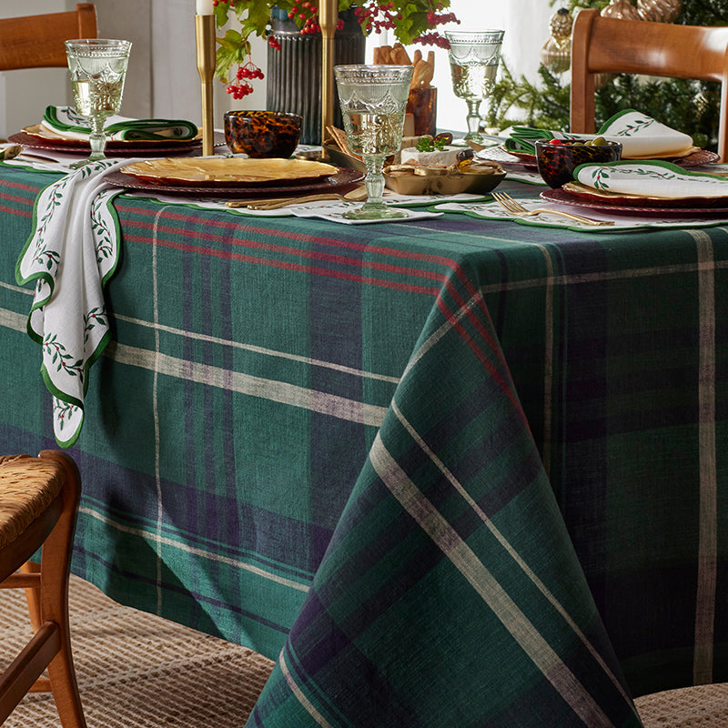 Henrietta Large Plaid Tablecloth