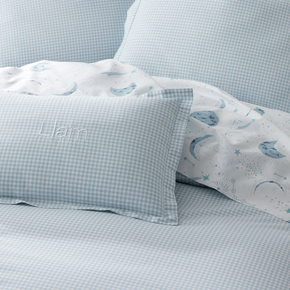 Ditsy Gingham Classic Cool Organic Cotton Percale Sham
