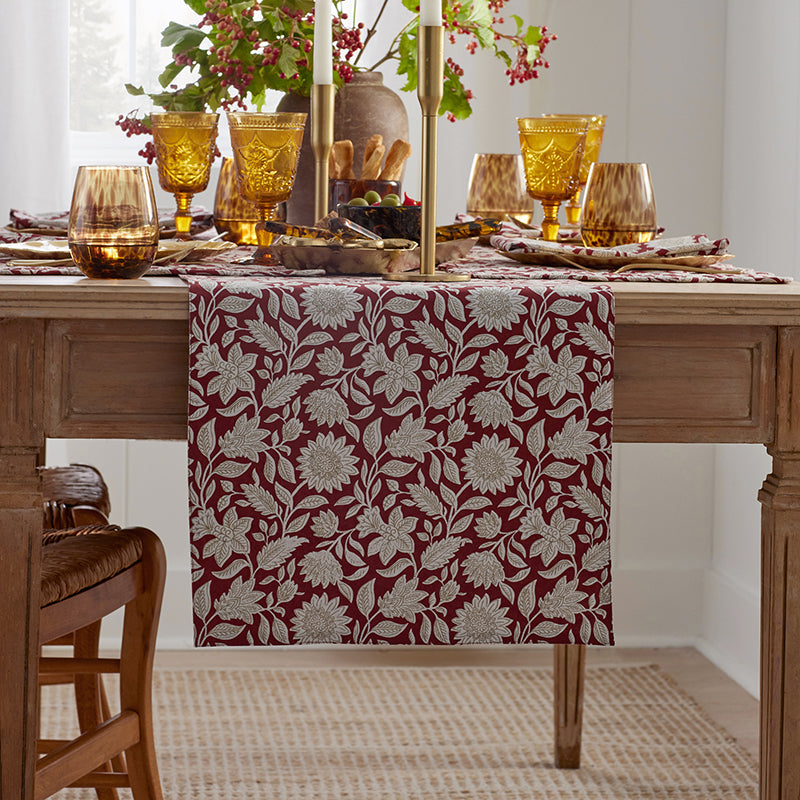Floral Garden Reversible Table Runner