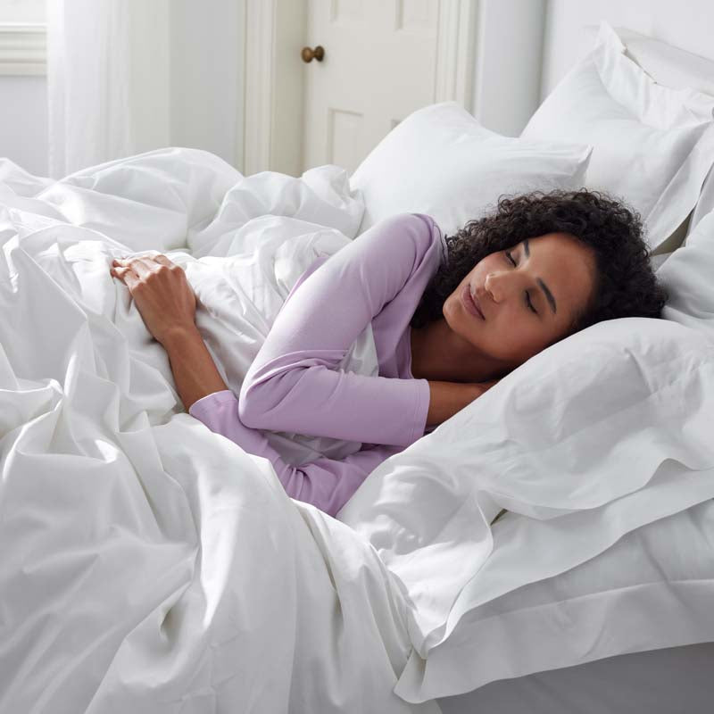 4-Piece Classic Cool Cotton Percale Solid Bedding Bundle