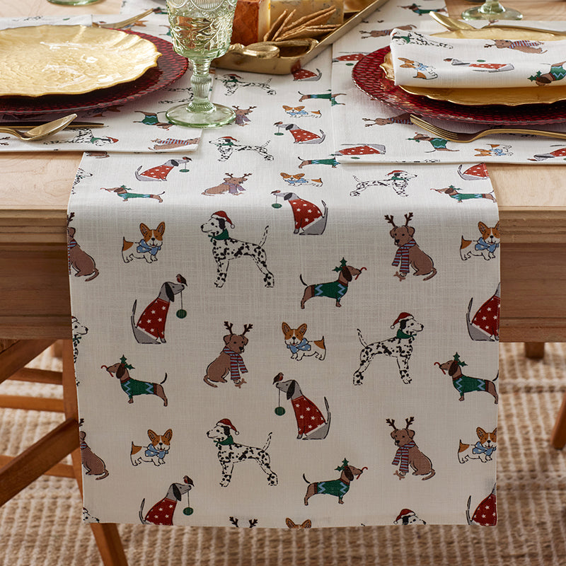 Holiday Pup Table Runner