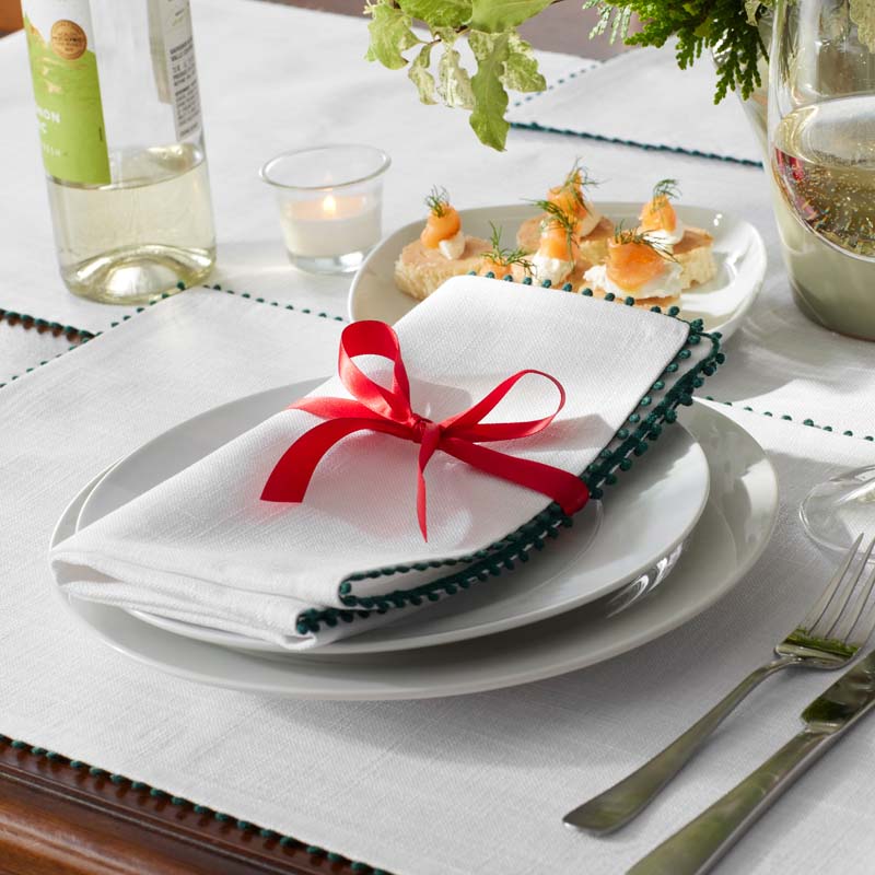 Pom Fringe Placemats, Set of 4