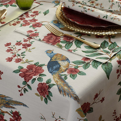 Elegant Pheasant Tablecloth