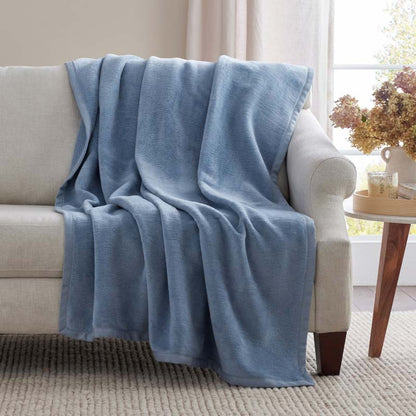 Cotton/Acrylic Fleece Throw