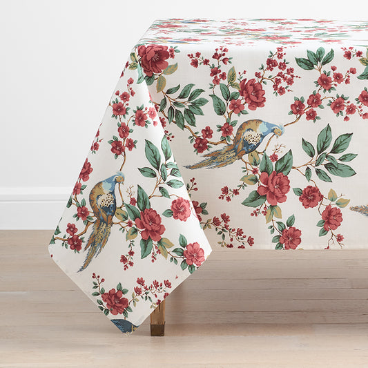 Elegant Pheasant Tablecloth