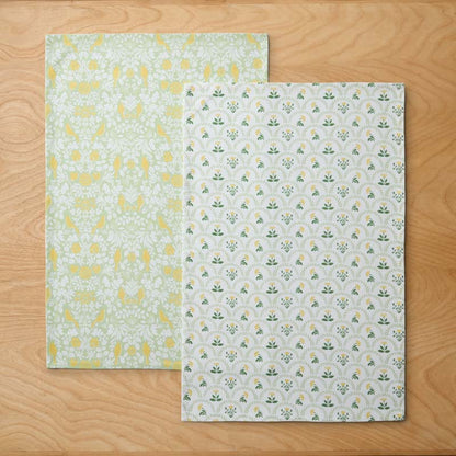 Seasonal Printed Tea Towels, Set of 2