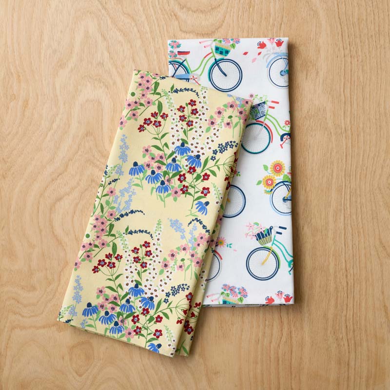 Seasonal Printed Tea Towels, Set of 2