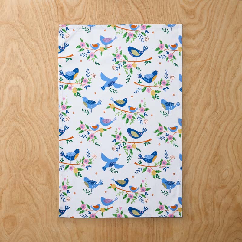 Seasonal Printed Tea Towels, Set of 2
