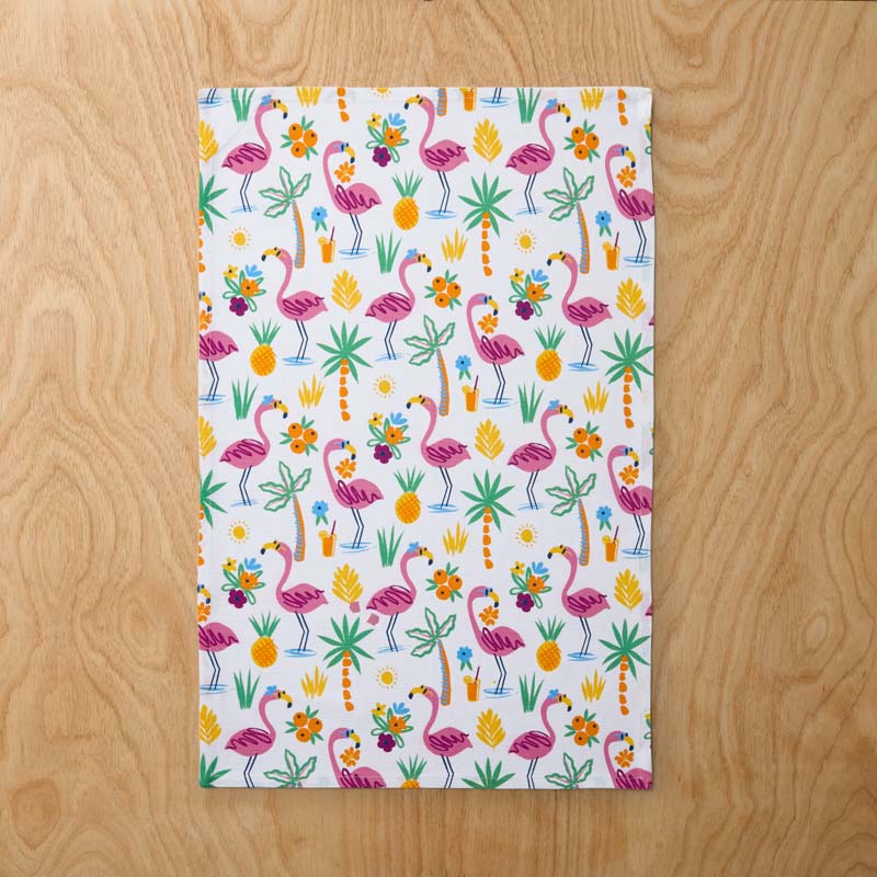 Seasonal Printed Tea Towels, Set of 2